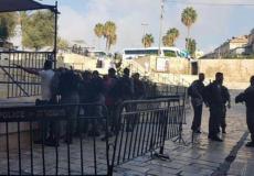 الاحتلال يعرقل دخول المصلين لأداء صلاة الفجر في المسجد الاقصى