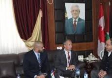 محافظ جنين يطلع قائد البعثة الكندية على أوضاع المحافظة