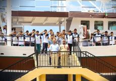 كشافة نماء شرق غزة تختتم أول مخيم للكشافة البحرية في فلسطين