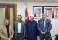 لقاء محمد بركة ووزير الاوقاف الاردني 
