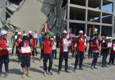 وقفة تضامنية أمام مبنى الكتيبة 