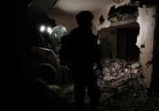 قوات الاحتلال تفجر منزل عائلة الشهيد عمر أبو ليلى في سلفيت