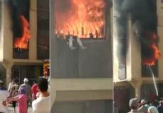 احتراق منزل عائلة في المغرب