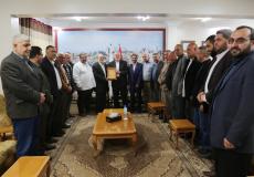 إسماعيل هنية يستقبل وفدا من لجنة الأسرى للقوى الوطنية والإسلامية في مكتبه بمدينة غزة