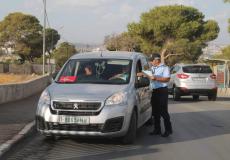 الشرطة الفلسطينية تنفذ حملة توعية حول المرور