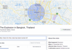 تلقى مستخدمو فيسبوك في بانغكوك إنذار خاطئ عن "انفجار" في العاصمة التايلاندية، بعد أن شغلت شبكة التواصل الاجتماعي خاصية التحقق من السلامة