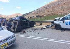 حادث سير قرب قرية دير نظام في محافظة رام الله