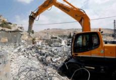 جافاة اسرائيلية تهدم منزلا فلسطينيا - ارشيف