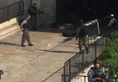 من مكان إطلاق النار على الفتاة