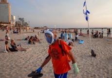 شاطئ تل أبيب، الشهر الماضي 