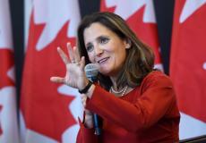 وزيرة الخارجية الكندية كريستيا فريلاند - ارشيفية -