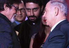 رئيس الوزراء الإسرائيلي بنيامين نتنياهو وممثل هندي