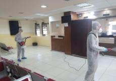 تعقيم أروقة مديرية النقل والمواصلات برام الله