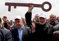 قادة حماس في مسيرة العودة