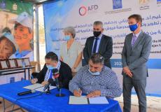 توقيع مشروع توسعة مدرسة قروش بيت دجن