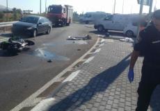 من مكان الحادث قرب طبرية