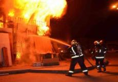 محاولة اخماد حريق - صورة تعبيرية