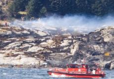 موقع تحطم الطائرة