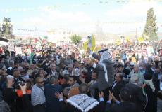 فلسطينيون يحيون ذكرى عرفات بجنين