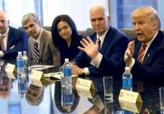 الرئيس الأميركي دونالد ترامب مع رؤساء شركات التكنولوجيا