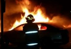 احتراق 35 سيارة في بئر السبع