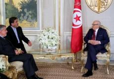 السبسي خلال لقائه المسؤول الإيراني في تونس