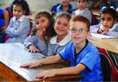طلاب فلسطينيين بمدرسة للأونروا - توضيحية