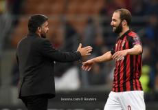 مباراة ميلان ضد بولونيا بالدوري الايطالي -ارشيف-