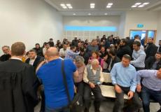 من قاعة المحكمة باللد اليوم