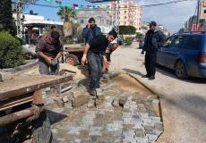 أعمال صيانة للطرق