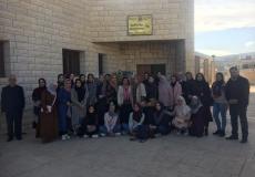 مركز محور يستقبل طالبات جامعة بوليتكنك فلسطين