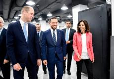 الأمير حسين بن عبد الله الثاني يستقبل الأمير وليام