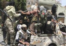 عناصر من قوات المقاومة الشعبية اليمنية في تعز