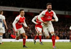 فرحة لاعبي ارسنال