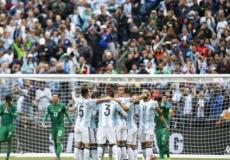 فرحة لاعبي الارجنتين