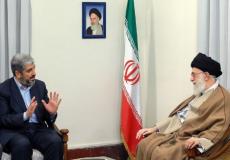 خالد مشعل وعلي خامنئي