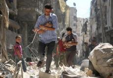 استهدف الغوطة الشرقية في سوريا  - إرشيفية -