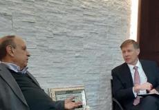 لقاء رئيس دائرة شؤون القدس عدنان الحسيني بالقنصل البريطاني العام في القدس فيليب هول