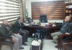 نواب محافظة شمال غزة يزورون بلدية ومكتب بريد بيت لاهيا