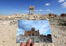 دمر مسلحو تنظيم الدولة الاسلامية جزءا كبيرا من آثار تدمر