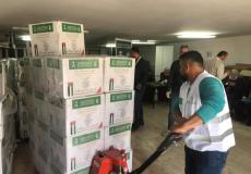 لجنةزكاة طولكرم تتسلم طرودًا غذائية من الهيئة الخيرية الاردنية مقدمة من مكز الملك سلمان في السعودية