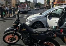 إصابة مواطن أثر تعرضه لحادث اصطدام في كريات آتا