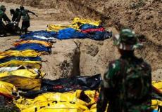 ضحايا الزلزال الاندونيسي