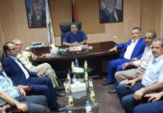 نقيب المقاولين يستقبل النائب الأردني في غزة