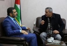 لقاء النائب العام في غزة ورئيس اتحاد المقاولين
