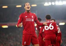 اللاعب الهولندي فان دايك مدافع ليفربول