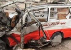 قصف لاسعاف فلسطيني -ارشيفية