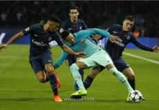 ماركو فيراتي في مباراة برشلونة