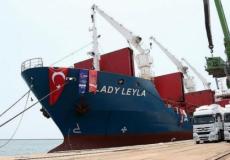 تركيا تسير سفينة مساعدات لغزة