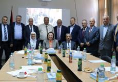 لقاء أبو مويس مع رؤساء الجامعات الفلسطينية